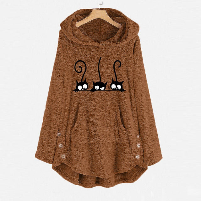 Teddy best sale hoodie womens