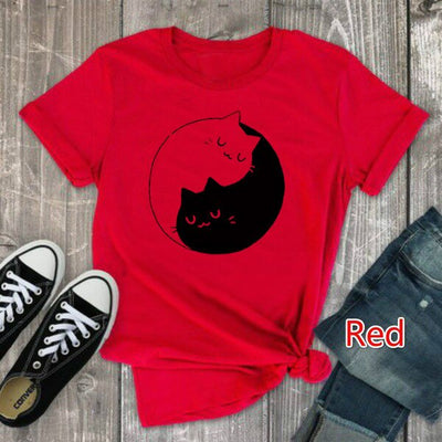 Tai Chi Yin Yang Cat Shirt - Only Cat Shirts